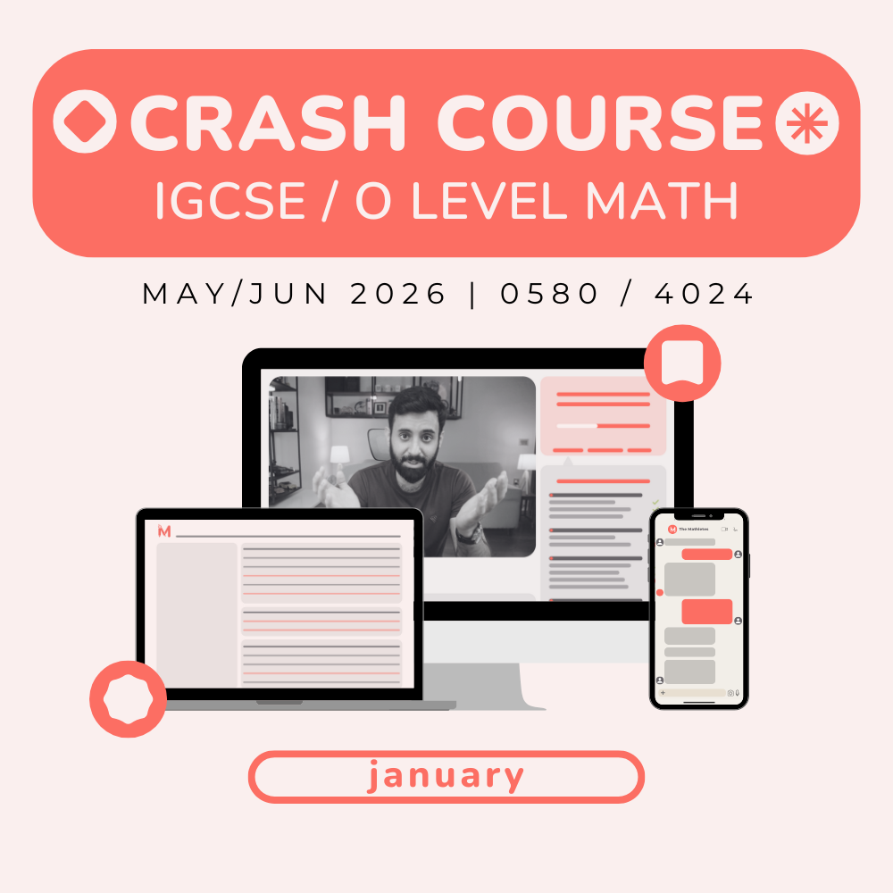 IGCSE/O Level Math Crash Course - January