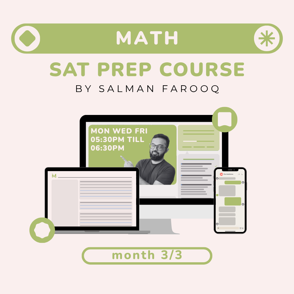Math - Digital SAT September - Part 3/3