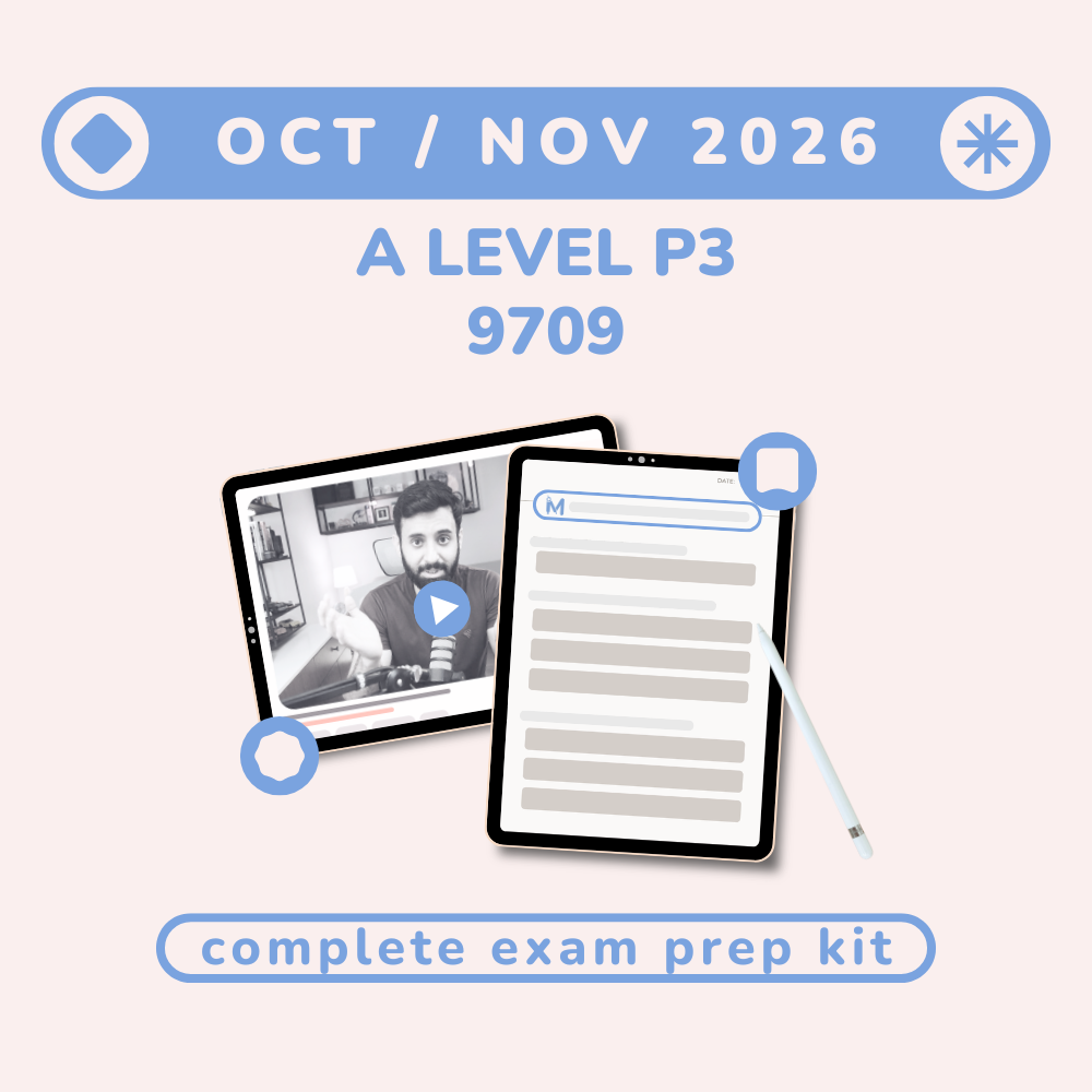 A Level Math P3 Oct/Nov 2026 - Complete Exam Prep Kit (Recorded)