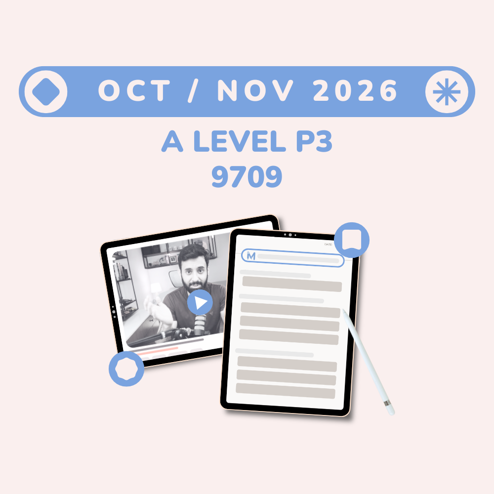 A Level MATH - P3 - OCT/NOV 2026 - Recordings – Mathlete by Saad