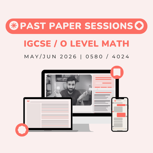 O Level/IGCSE Math - Past Paper session - May/Jun 2026