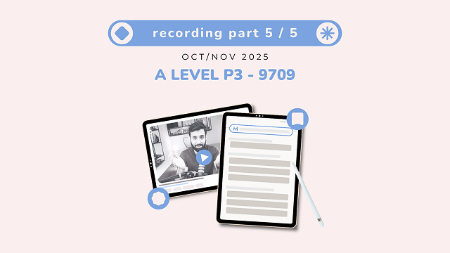 A Level Math - P3 Recording (Part 5/5)