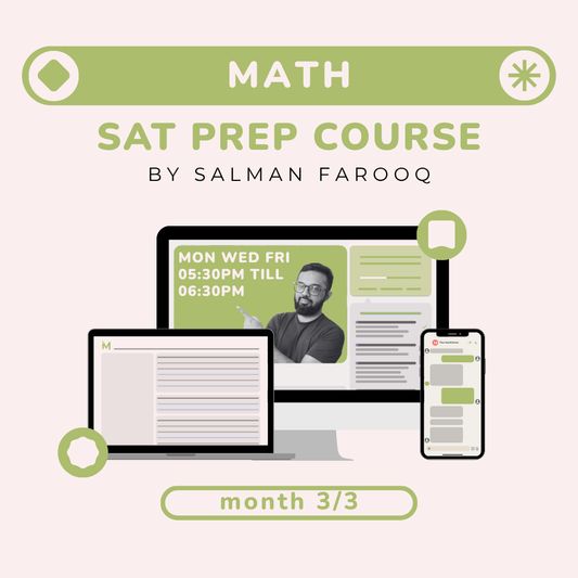 Math - Digital SAT September - Part 3/3