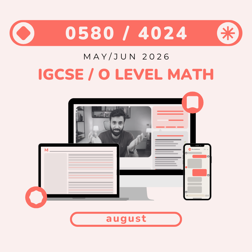 IGCSE/O LEVEL - MATH - MAY/JUN 2026