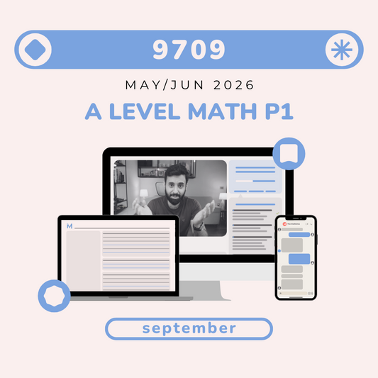 A Level MATH - P1 - MAY/JUN 2026 (September)