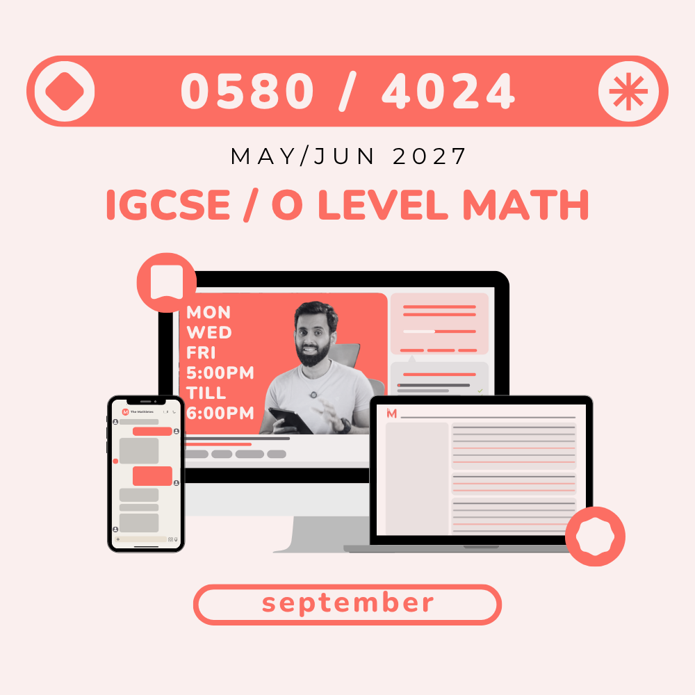O Level/IGCSE Math - May/Jun 2027 - September