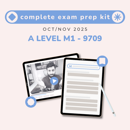 A Level Math - M1 Complete Exam Prep Kit