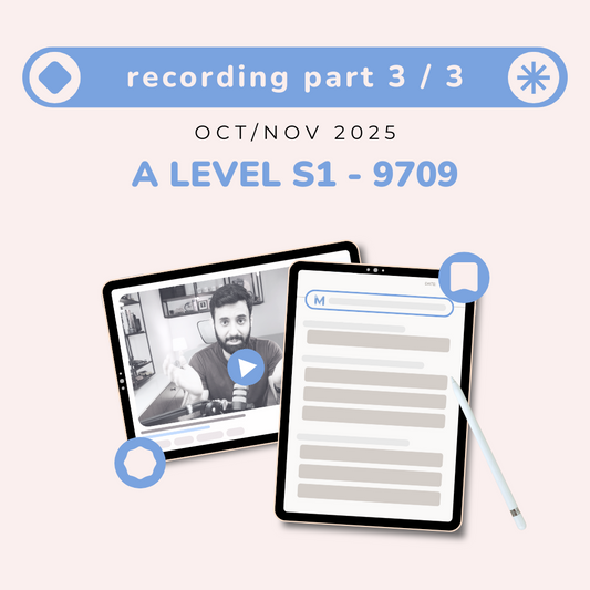 A Level Math - S1 Recording (Part 3/3)